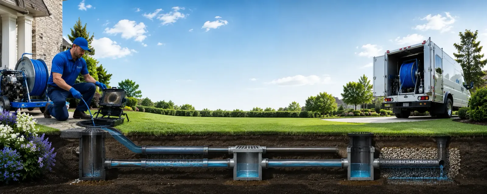 Outdoor drain cleaning information for Phelan, CA